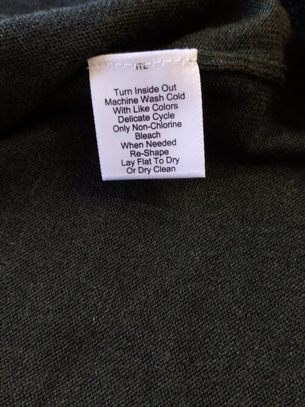 NWT Jos A Bank Traveler 100% Merino Wool 1/4 Zip Sweater Dark Green Size XL - Picture 10 of 11
